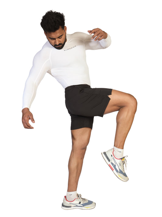 black gym shorts for men