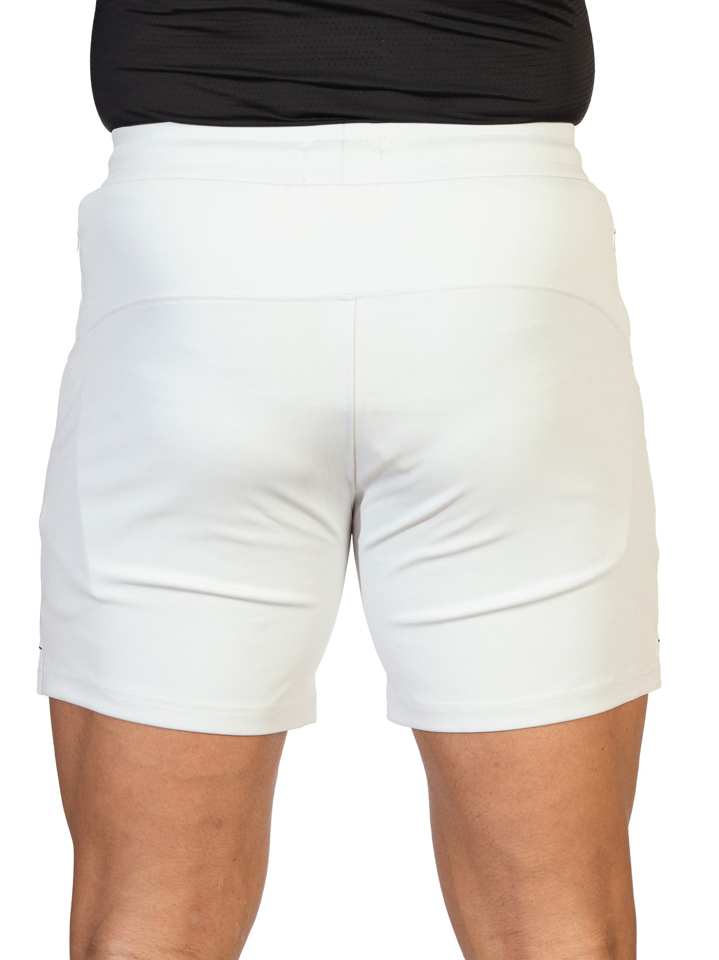 grey gym shorts for men back side
