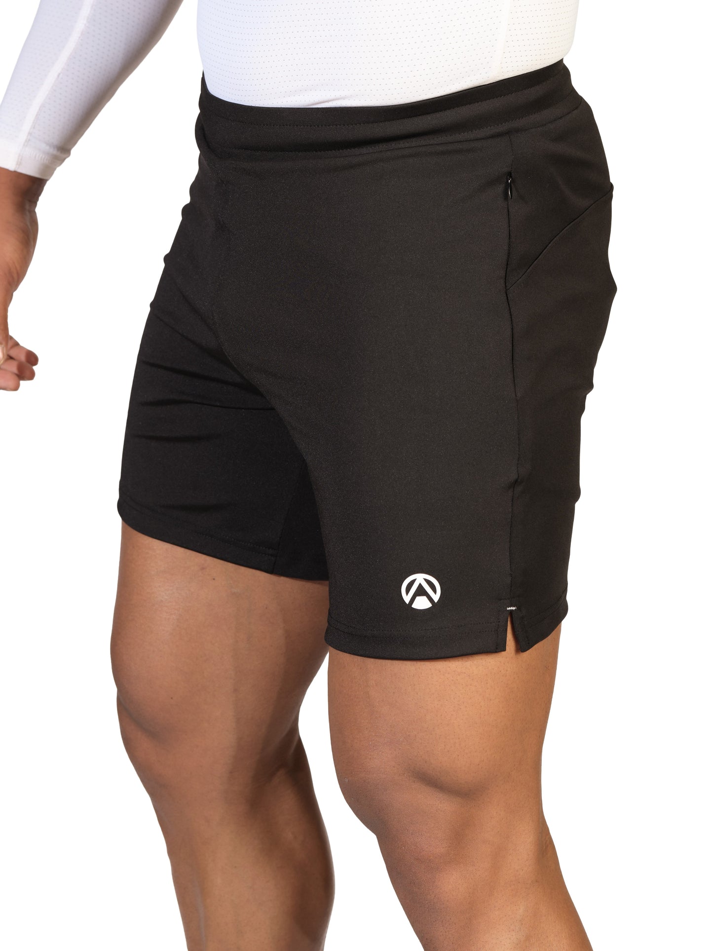 black gym shorts for men
