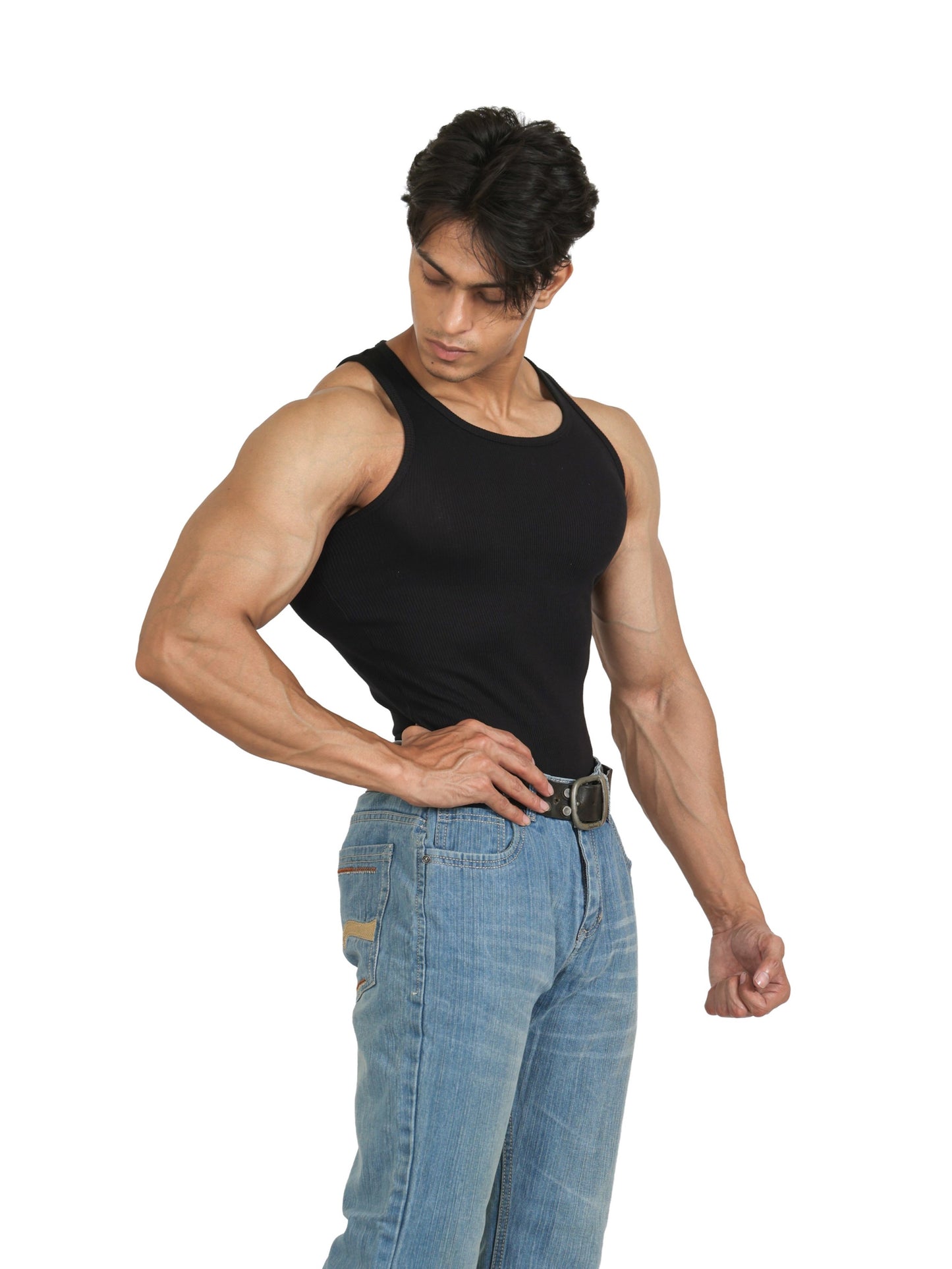 Core Ribbed Vest 2-Pack (B/W)